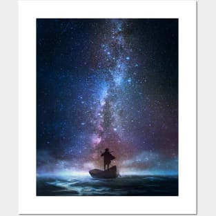 Night dream traveler Posters and Art